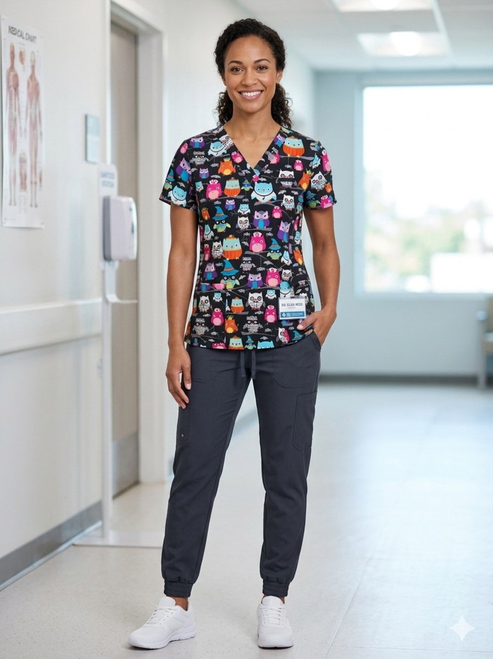 Cute scrub set